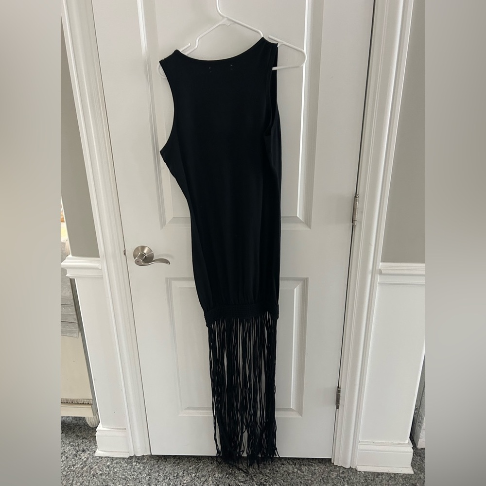 Faithfull Maceio Fringed Dress Black - Picture 4 of 5